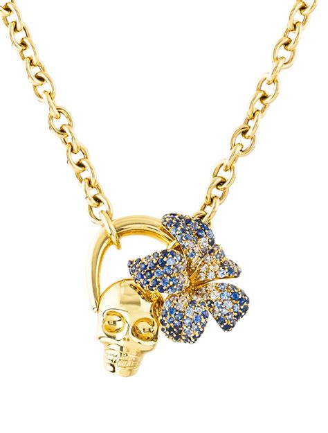 gucci skull charm necklace diamonds|gucci necklace women's.